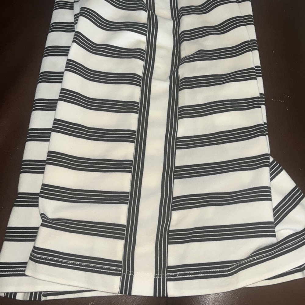 Vineyard Vines Women’s Black White Stripe Sleeveless Jersey Knit Shift Dress M - Picture 10 of 12